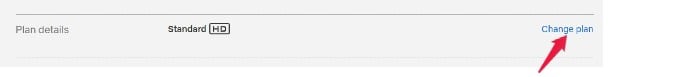 netflix change streaming plan