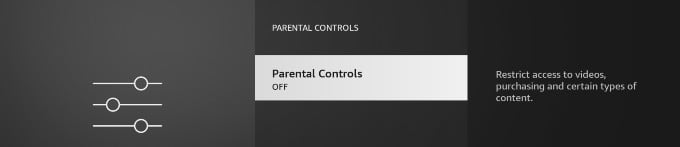 parental controls off fire tv