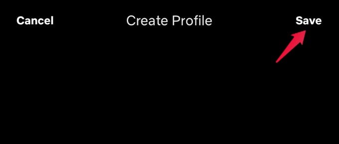 save netflix profile