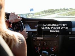 Automatically Play Spotify Playlist While Driving
