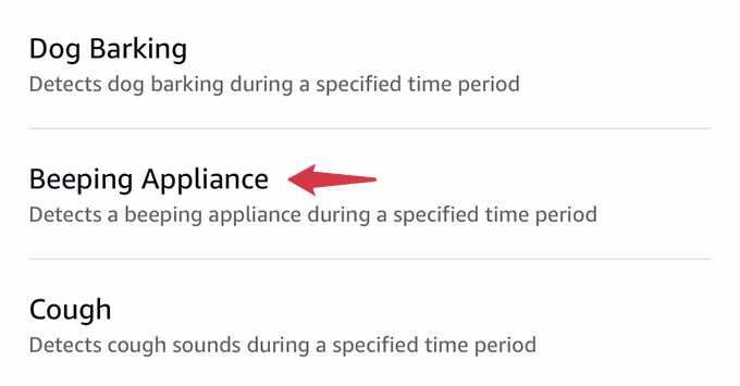 Beeping Appliance Detect in Alexa