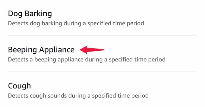 Beeping Appliance Detect in Alexa