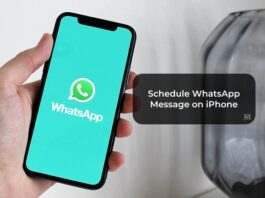 Schedule WhatsApp Message on iPhone