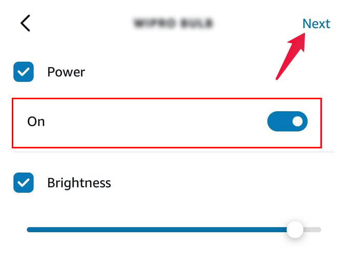 Set Christmas Light to On in Alexa Routine