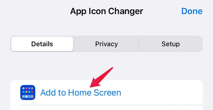 add shortcut to home screen iphone