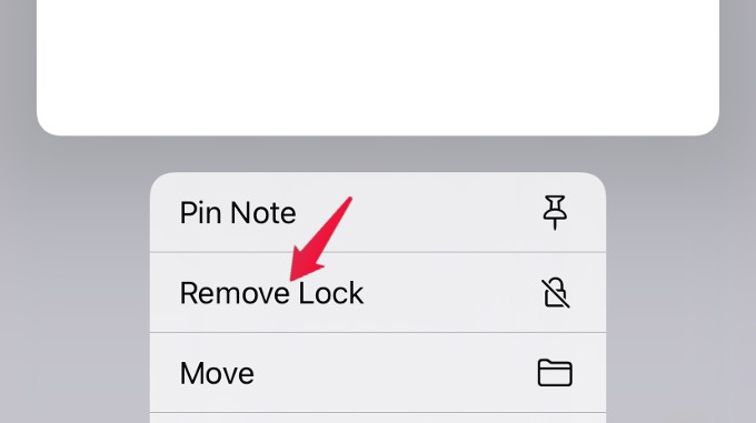 remove lock from note method 1