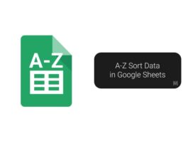 A-Z Sort Data in Google Sheets