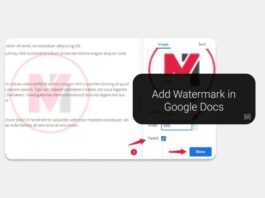Add Watermark in Google Docs