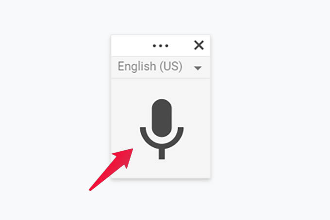 google voice dictation sheet