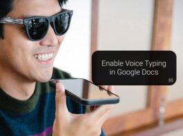 Enable Voice Typing in Google Docs