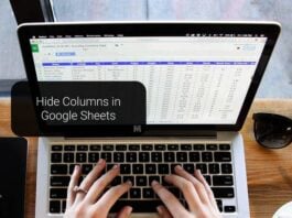 Hide Columns in Google Sheets