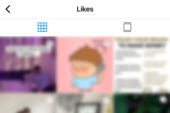 Liked Posts on Instagram