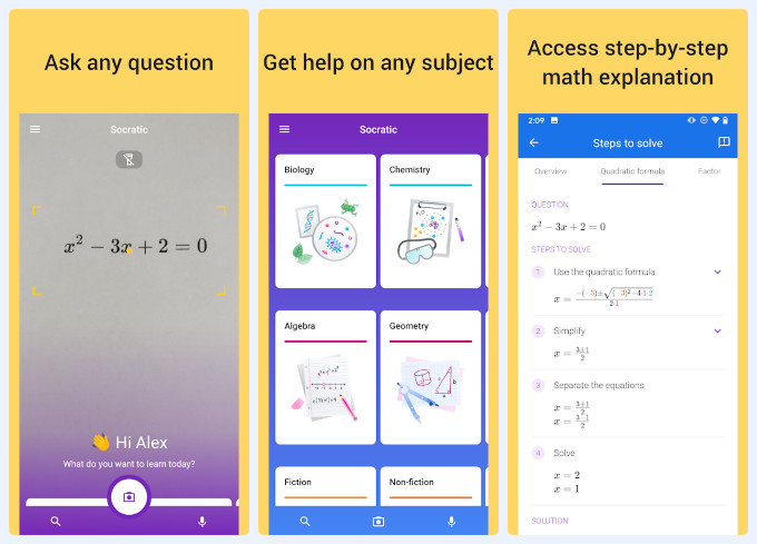 Socratic: useful educational app from Google