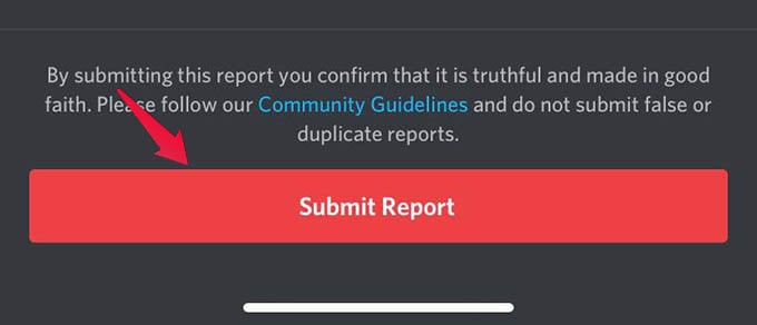 Submit Message Reporting in Discord