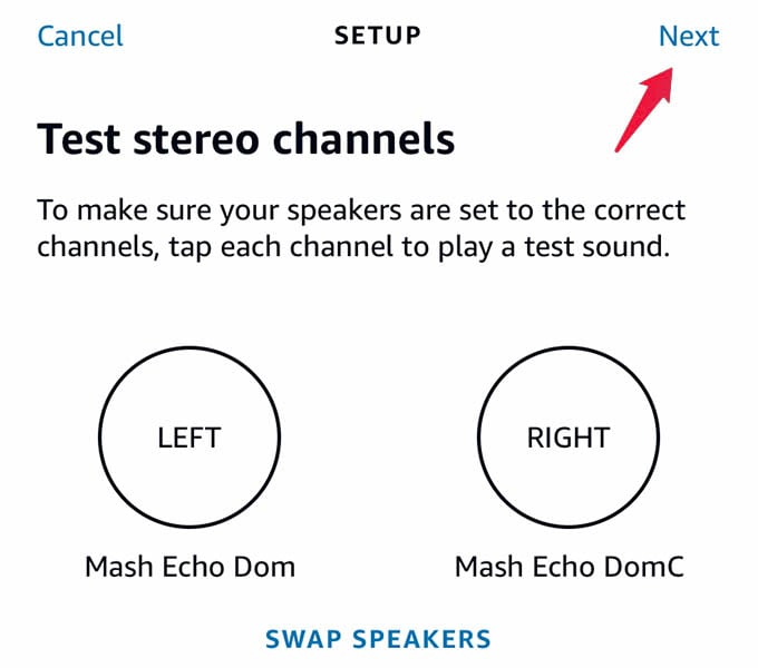 Test Stereo Speakers on Amazon Alexa