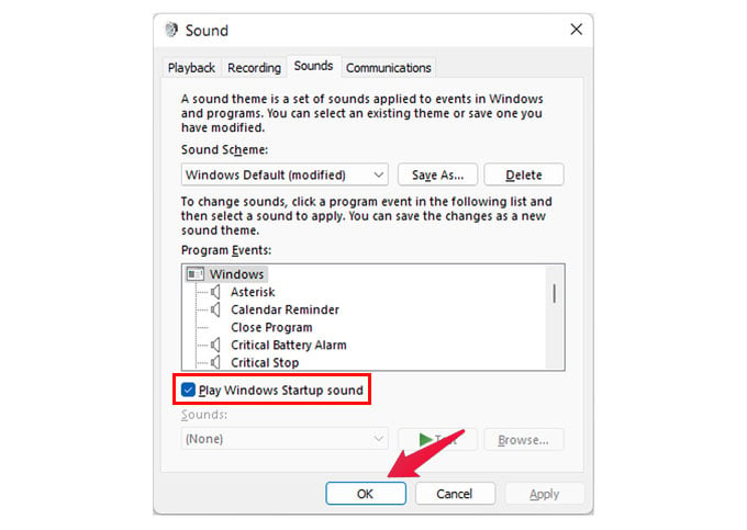 How to Enable or Disable Windows 11 Startup Sound - 88