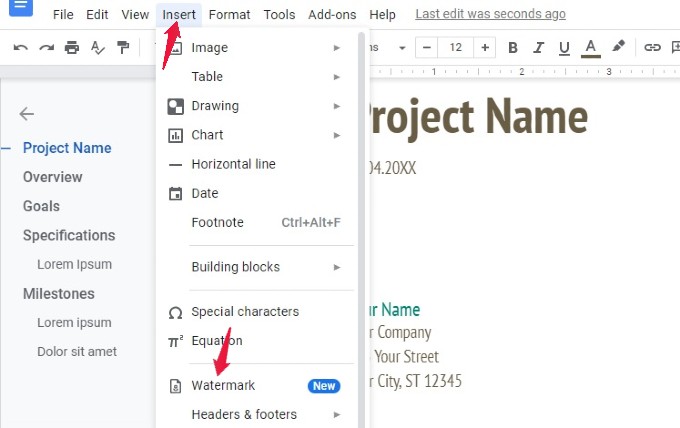 How to Add a Watermark in Google Docs - 90