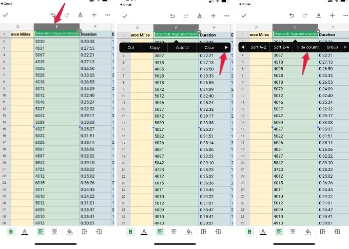 How to Hide Columns in Google Sheets - 13