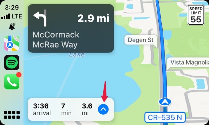 navigation in carplay