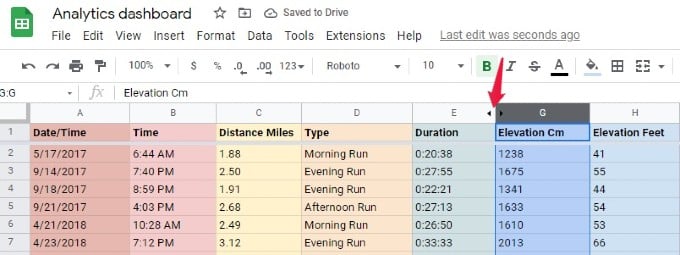 How to Hide Columns in Google Sheets - 58