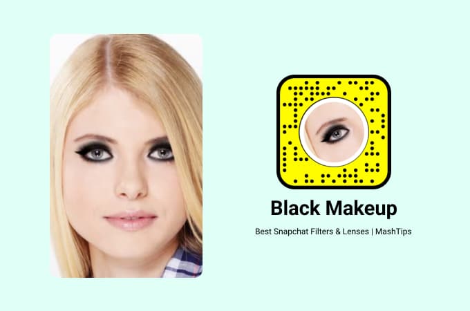 Black Makeup Snapchat Filter