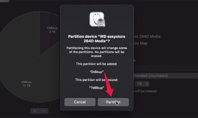 Confirm Partition Hard Drive on Mac