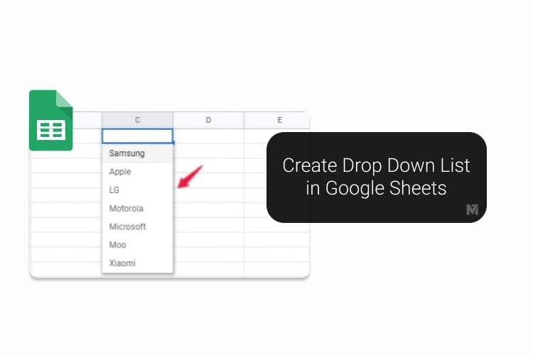 create drop down list in google sheets mobile