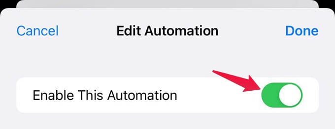 Enable Automation on iPhone