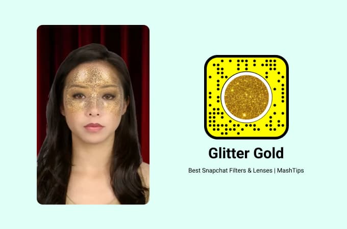 Glitter Gold Snapchat Filter
