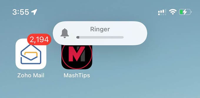 Reduce Ringer Volume on iPhone to Turn Off Camera Sound