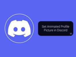 Set Animated Profile Picture in Discord