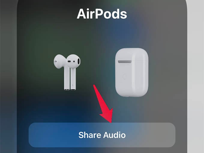 Share Audio with Second AirPods on iPhone