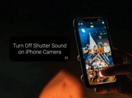 Turn Off Shutter Sound on iPhone Camera