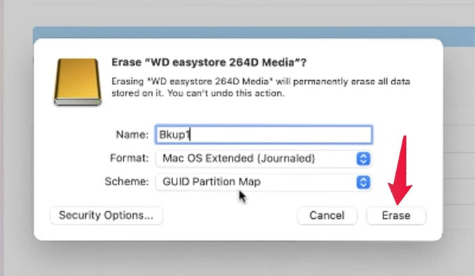 how to format wd easystore for mps4