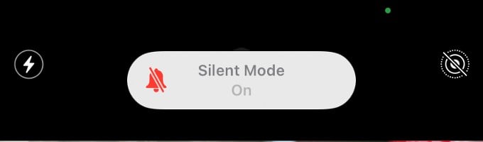 enable silent mode using silent switch iphone