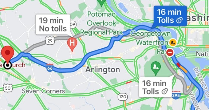 google maps traffic view