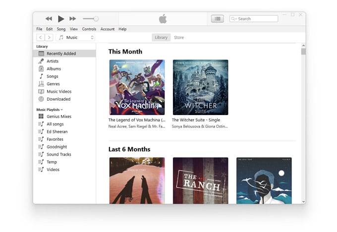 iTunes on Windows 11