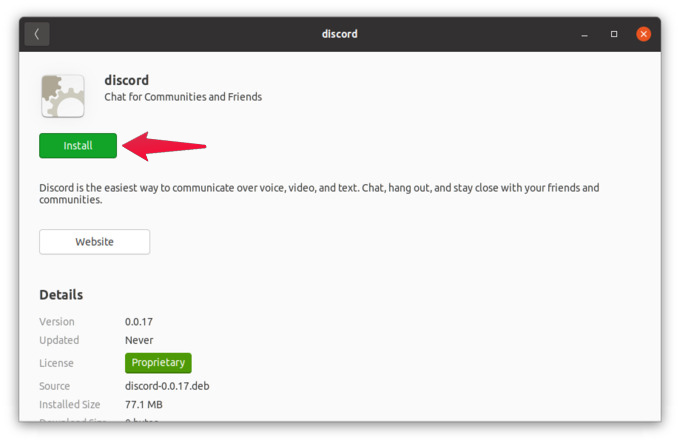 Install Discord in Ubuntu Using Debian Package