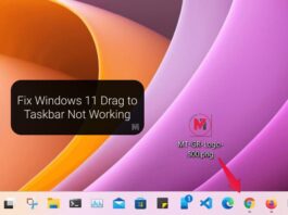 Fix Windows 11 Drag to Taskbar Not Working