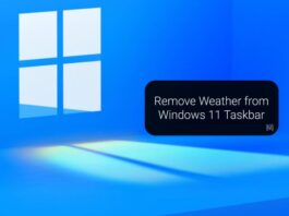 Remove Weather from Windows 11 Taskbar