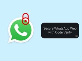 Secure WhatsApp Web with Code Verify