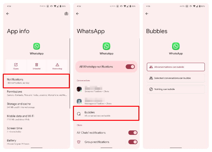 How to Get Chat Bubbles on Android for WhatsApp  Messages    Other Apps - 5