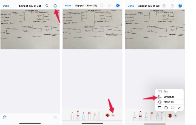 create signature for pdf on iphone