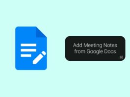 Add Meeting Notes from Google Docs