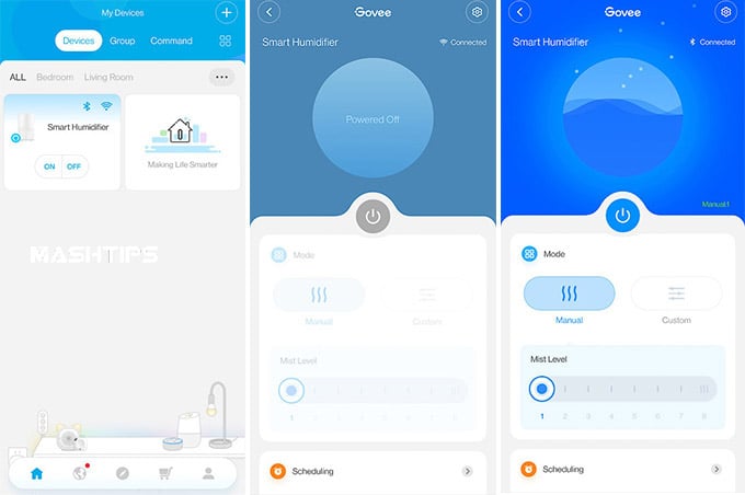 Govee Smart Humidifier App Screenshots