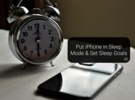 Put iPhone in Sleep Mode & Set Sleep Goals