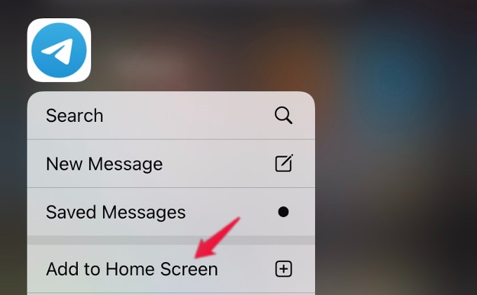 add app to home screen iphone