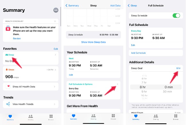 How to Set Sleep Goals and Bedtime Reminder on iPhone - 24