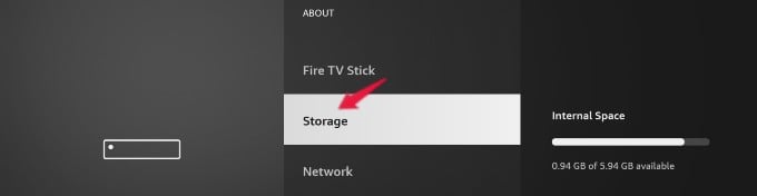 check storage amazon firestick