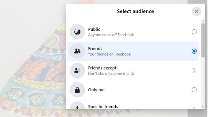 edit audience for individual photo facebook